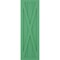Ekena Millwork True Fit PVC Single X-Board Farmhouse Fixed Mount Shutters, Lilly Pads, 15W x 37H, PR TFP001FH15X037LP - alternate 2